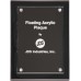 Black Piano Finish Floating ACRYLIC Plaque